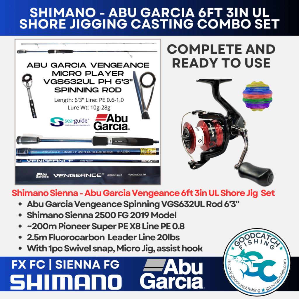 Shimano Abu Garcia Vengeance UL Ultra Light 6'3 6ft 3in Shore