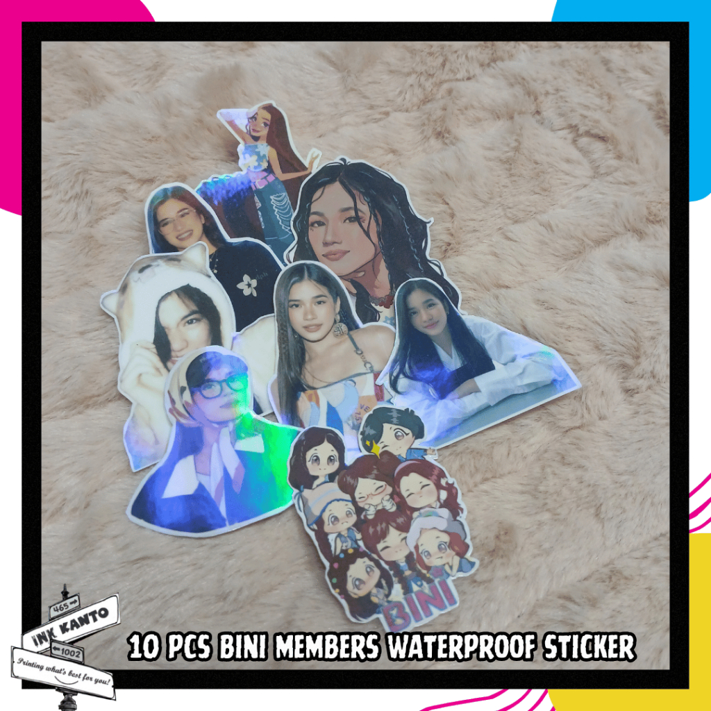 10 pcs BINI members Waterproof Sticker | Shopee Philippines