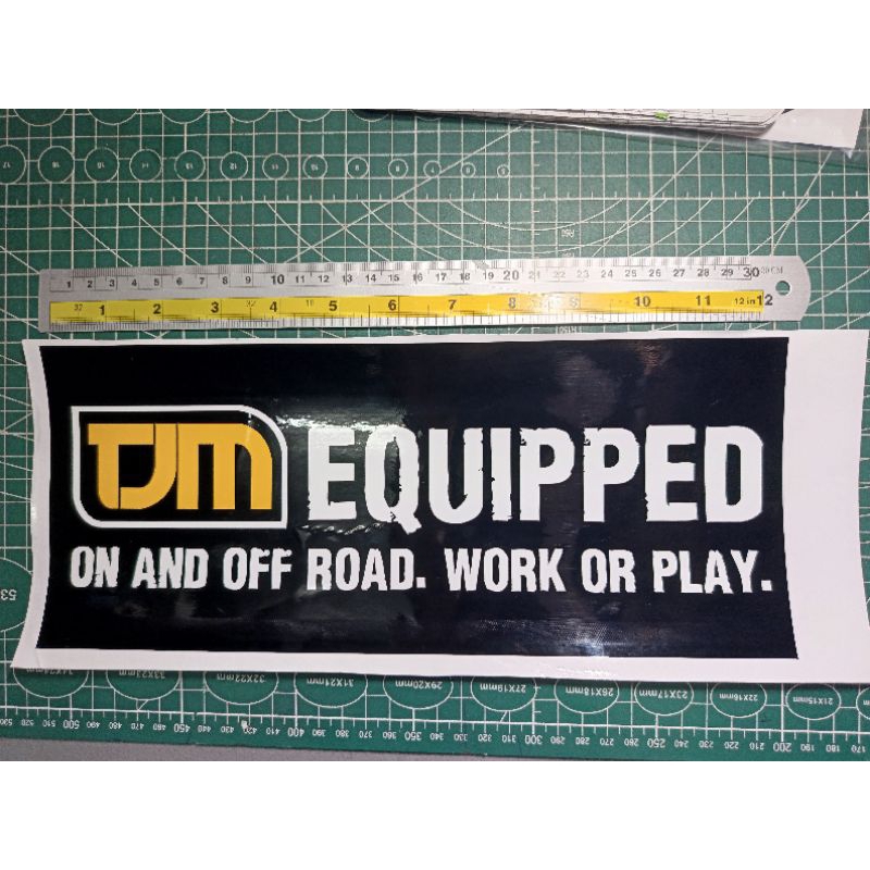 TJM EQUIPPED 1pc Vinyl Sticker | Shopee Philippines