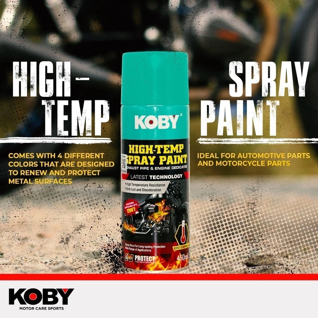 Koby High Temp Spray Paint 450ml Engine Coating Spray 450ml Universal ...