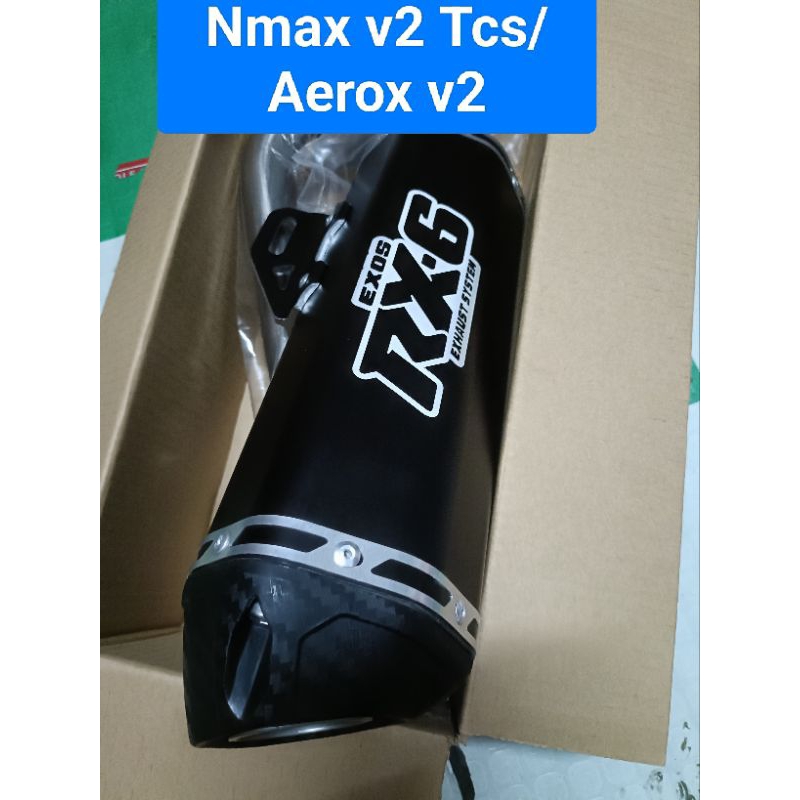 New Rx6 exos bigtip Pipe for Nmax v2 tcs/Aerox v2/Click v3 | Shopee ...