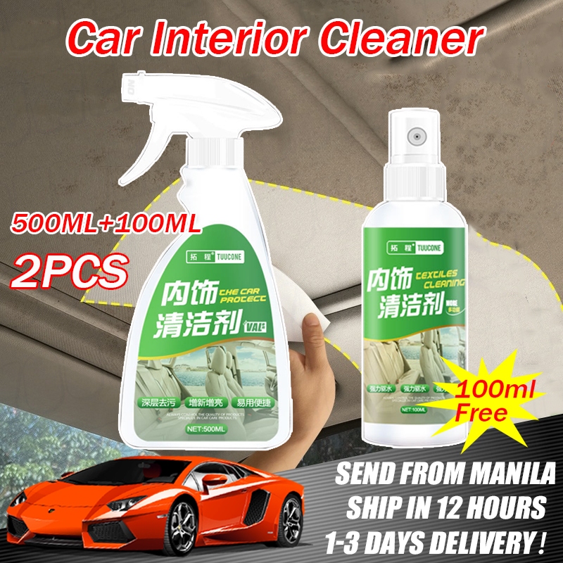 500ml Car Interior Cleaner Car Foam Cleaner Spray Water Free Washing