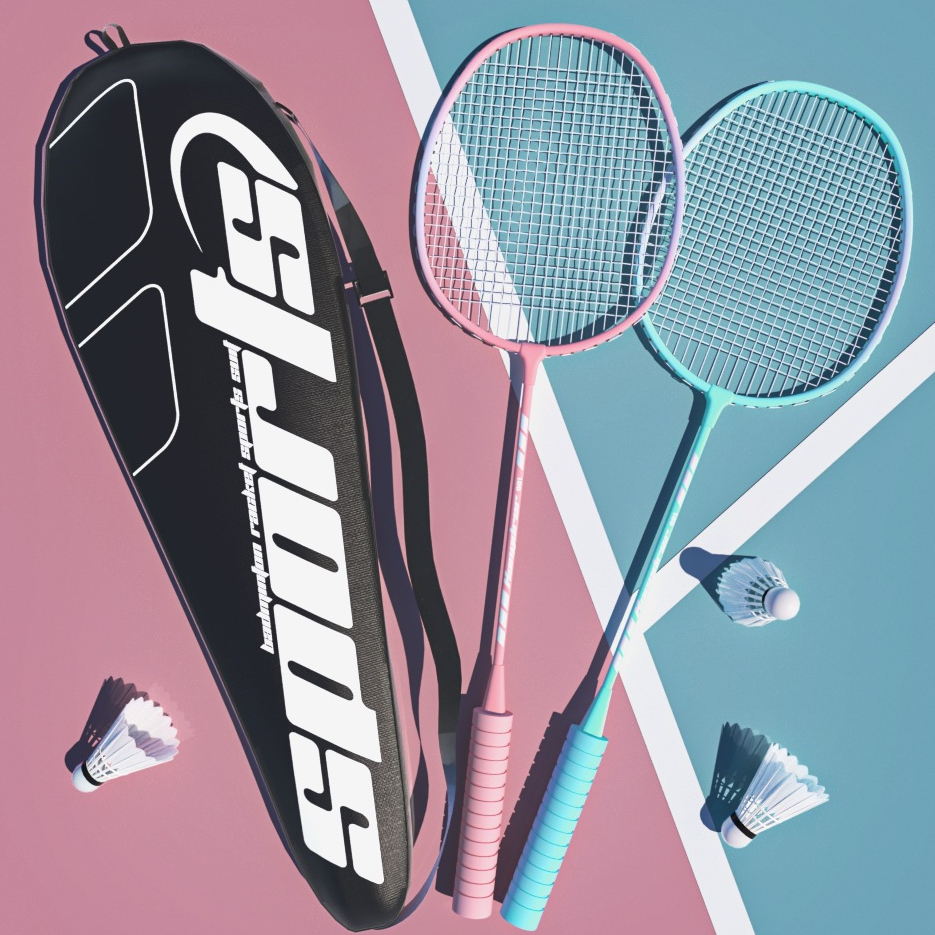 Original Badminton Racket for Student / Beginners with 3 Shuttlecocks ...