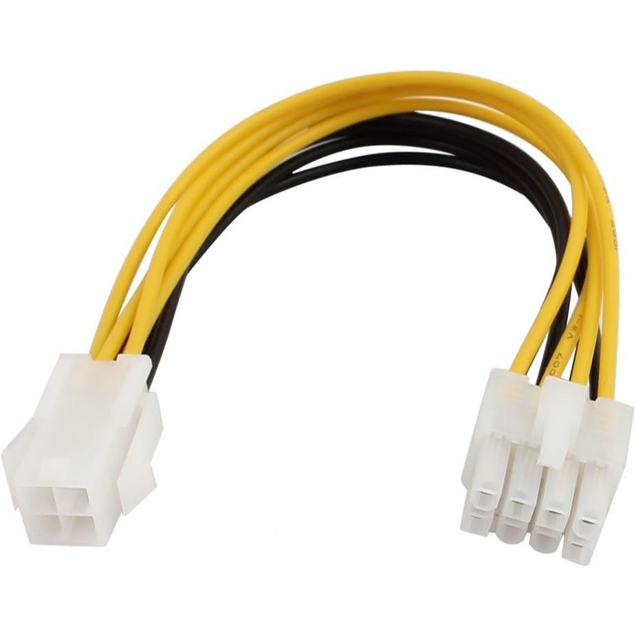 CPU Power Extension Cable 4-Pin Female to 8-Pin Male ATX Motherboard ...