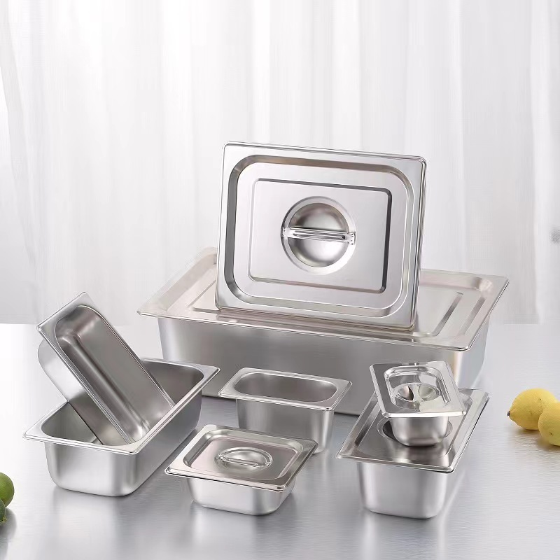 304 Stainless Steel Sinker Container Pearl Canister Food Pan Sauce Pan ...