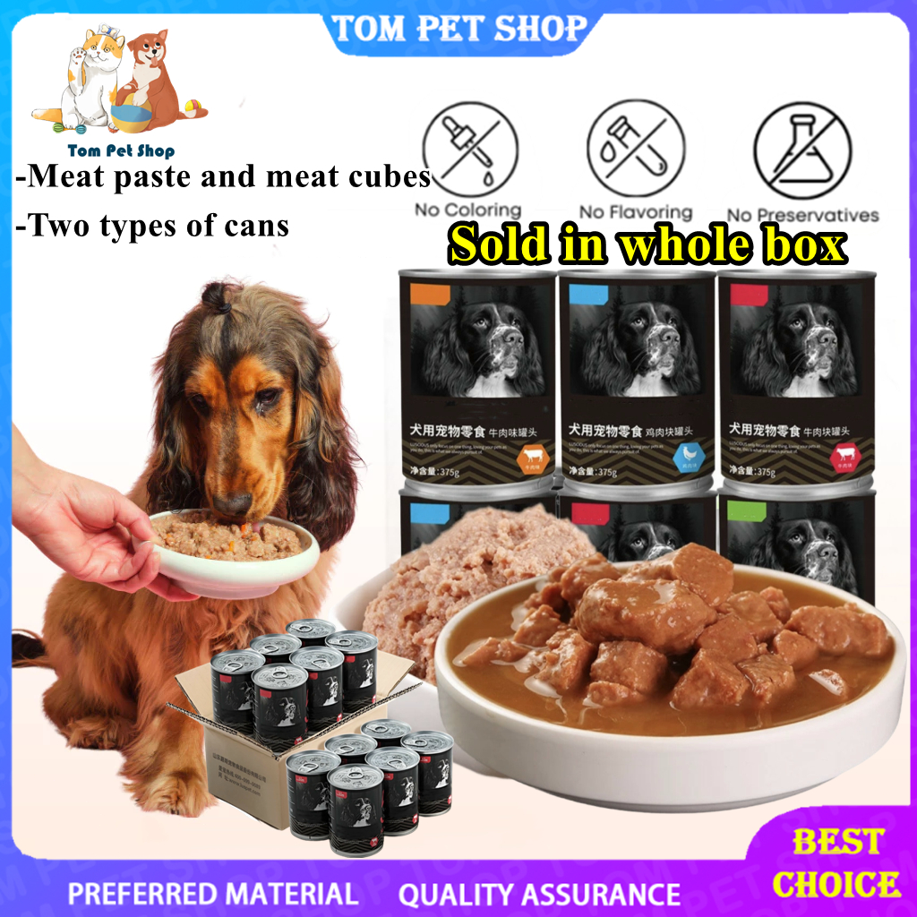 6PCS Canned Beef Dog Wet Food Chicken Canned Natural Organic Food Dog