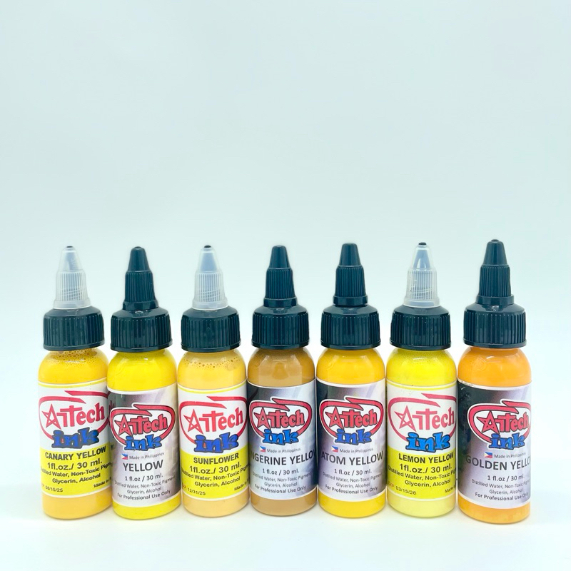 ARTECH INK COLOR YELLOW 1oz(30ml) & 1/2oz(15ml) | Shopee Philippines