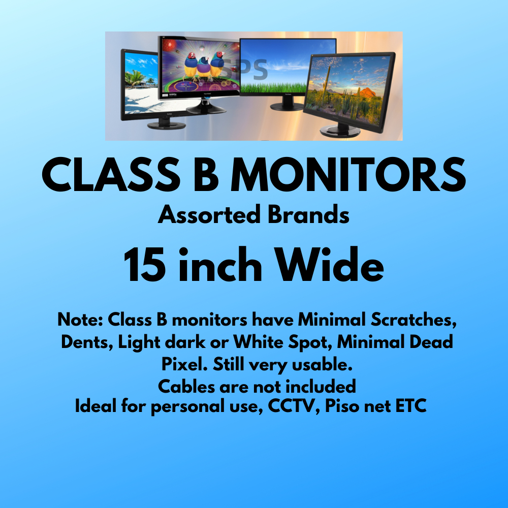 Class B Monitors for personal use CCTV pisonet Used | Shopee Philippines
