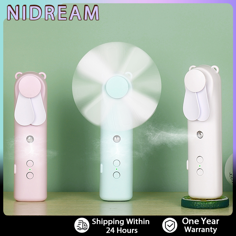 2 In 1 Hand Held Water Spray Mist Fan Usb Mini Air Cooler Fan Portable ...
