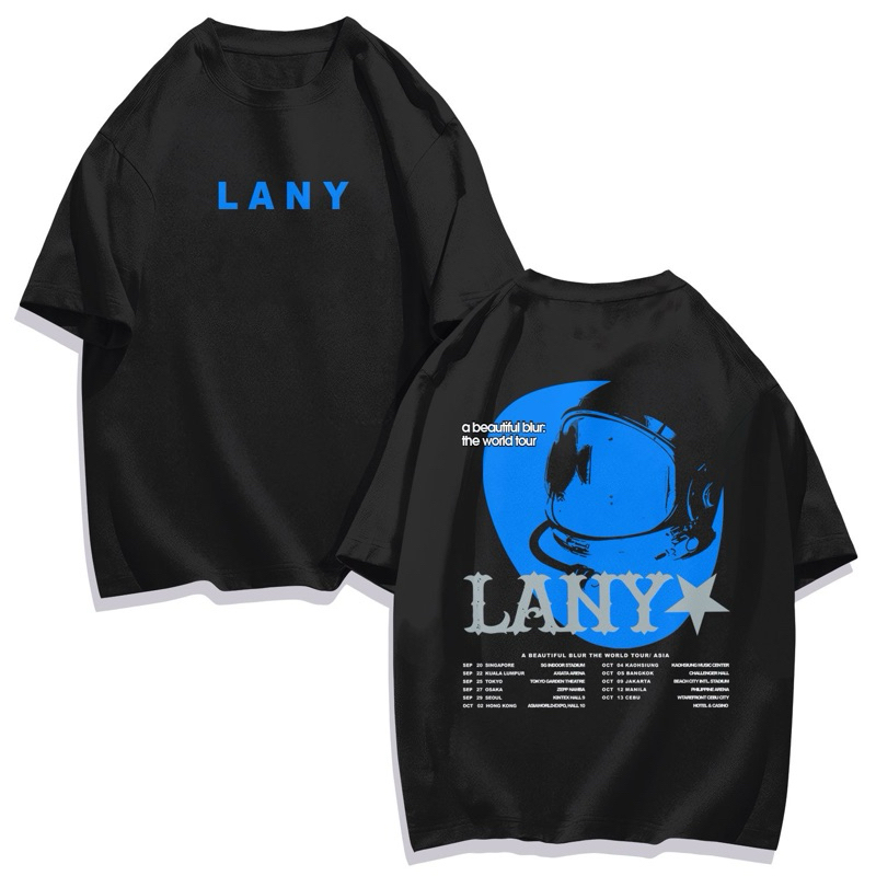 LANY A Beautiful Blur World Tour Fan Support T-shirt oversized