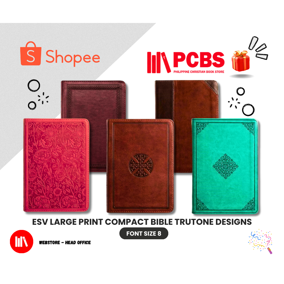 PCBS ESV Large Print Compact Bible (FONT SIZE 8/RED LETTER EDITION/WITH ...