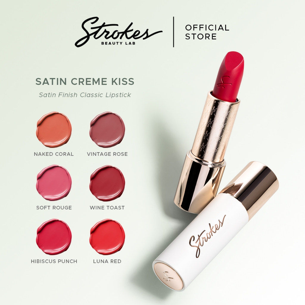 Strokes Satin Creme Kiss Bullet Lipstick | Shopee Philippines