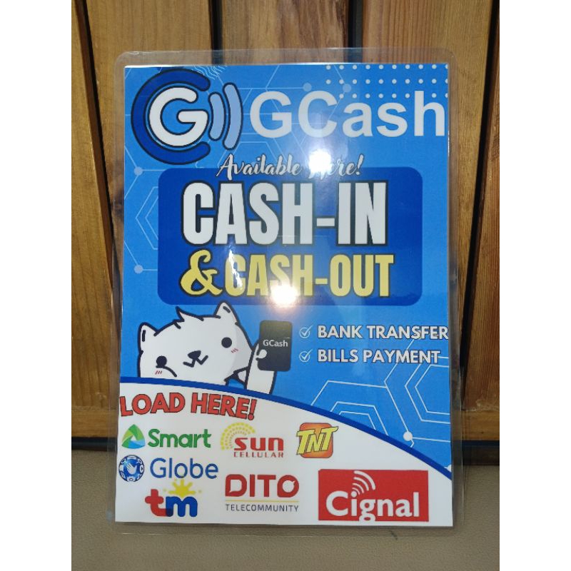 FREE LAYOUT Laminated Signage GCash Maya LOAD DITO A4 A5 Size | Shopee ...