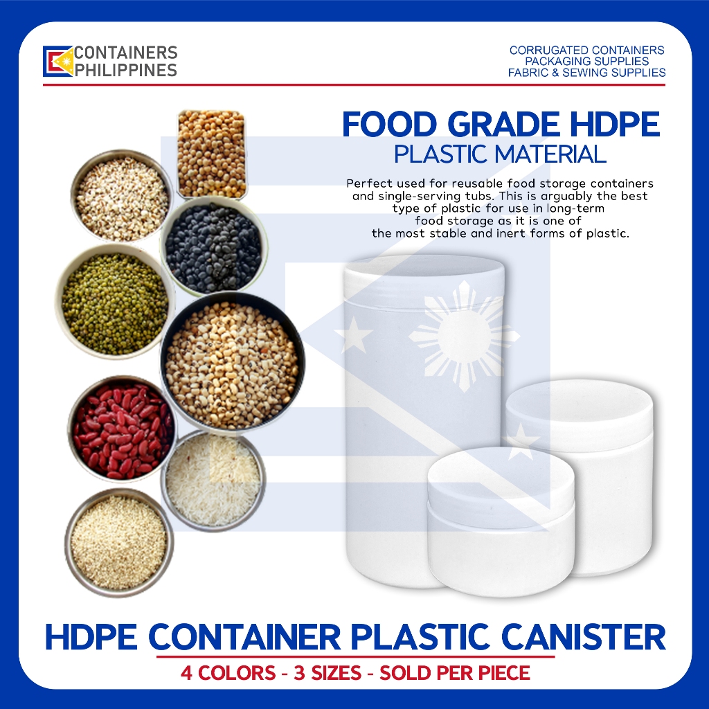 CONTAINERS.PH HDPE Plastic Container Canister Black White Pink and ...