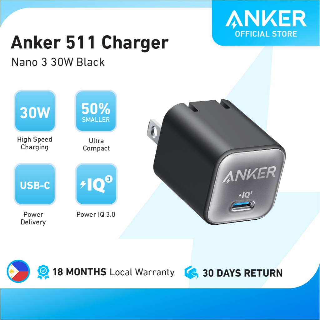 Anker Nano III 511 30W USB C GaN Charger Foldable PPS Fast Charger