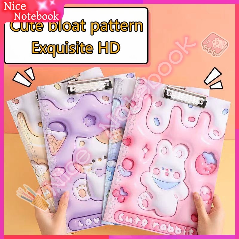 3D Kid Cartoon File Clip A4 Clipboard Document Folder School Stationery ...