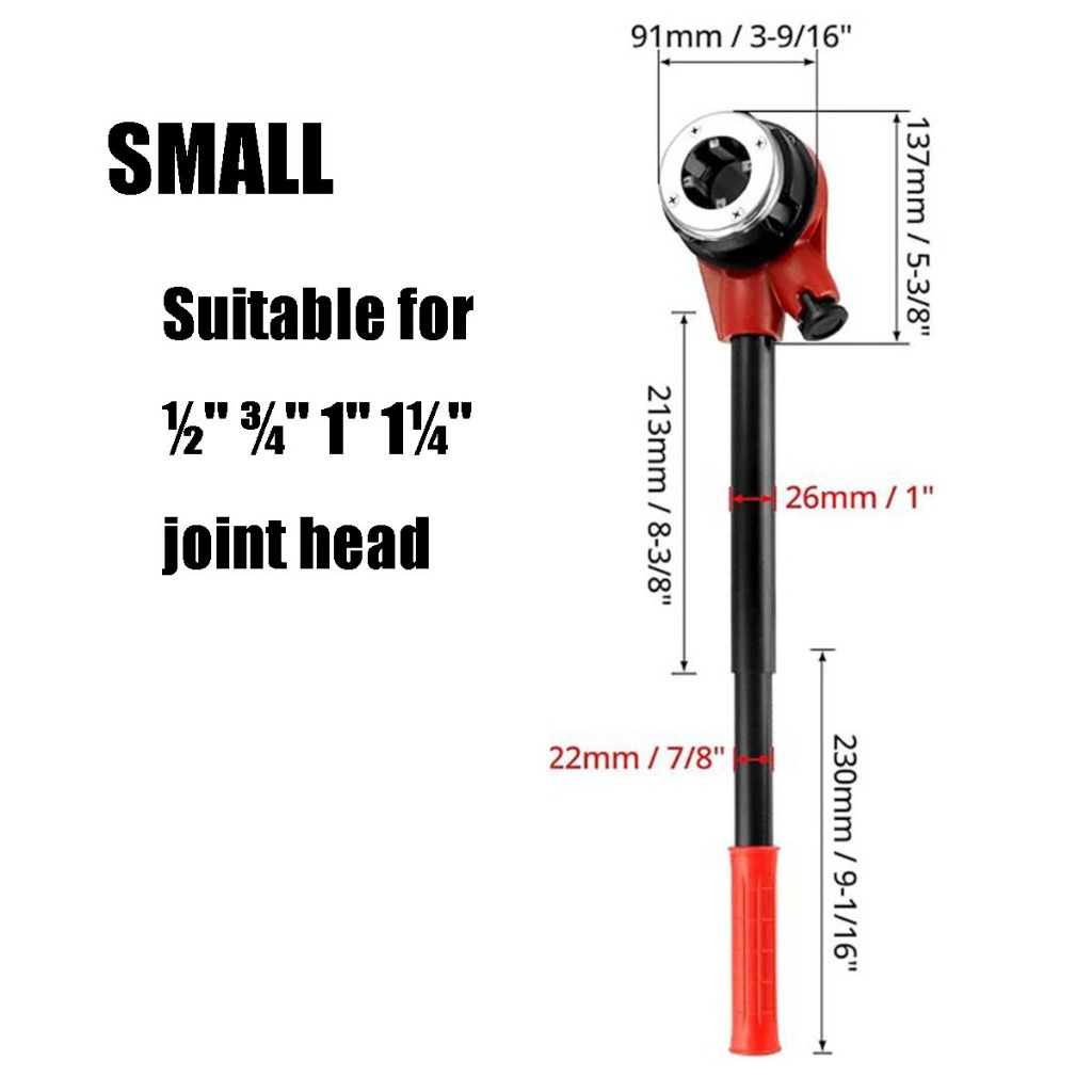 Manual Threading Machine 6 Die Ratcheting Iron Steel Pipe Plastic Pipes ...