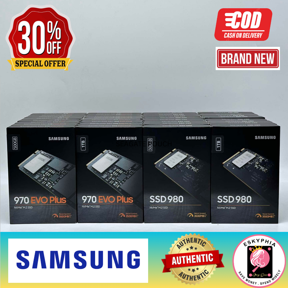 1TB Samsung 970/980 EVO Plus NVMe SSD MZ-V7S1T0BW Solid State Drives