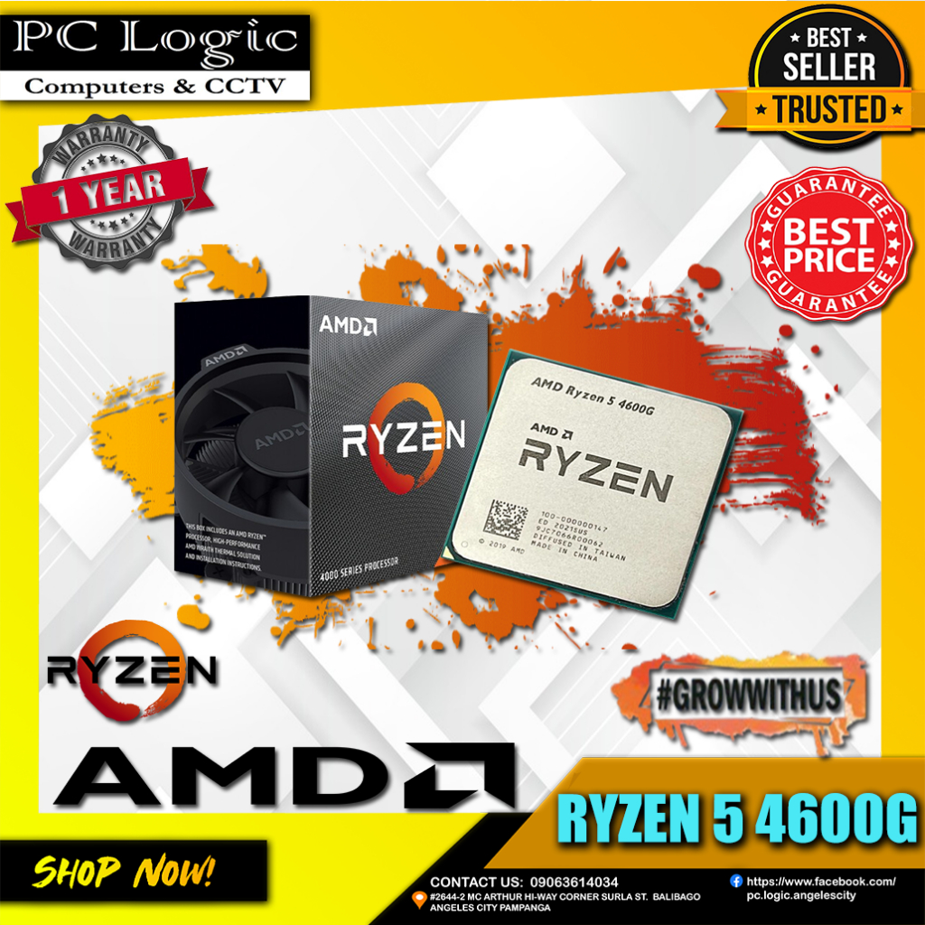 RYZEN 5 4600G OEM TRAYTYPE 6CORES 12THREADS MAX BOOST CLOCK 4.2GHZ I 45 ...
