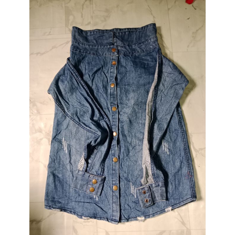 skirt denim for women PRELOVED onhand | Shopee Philippines