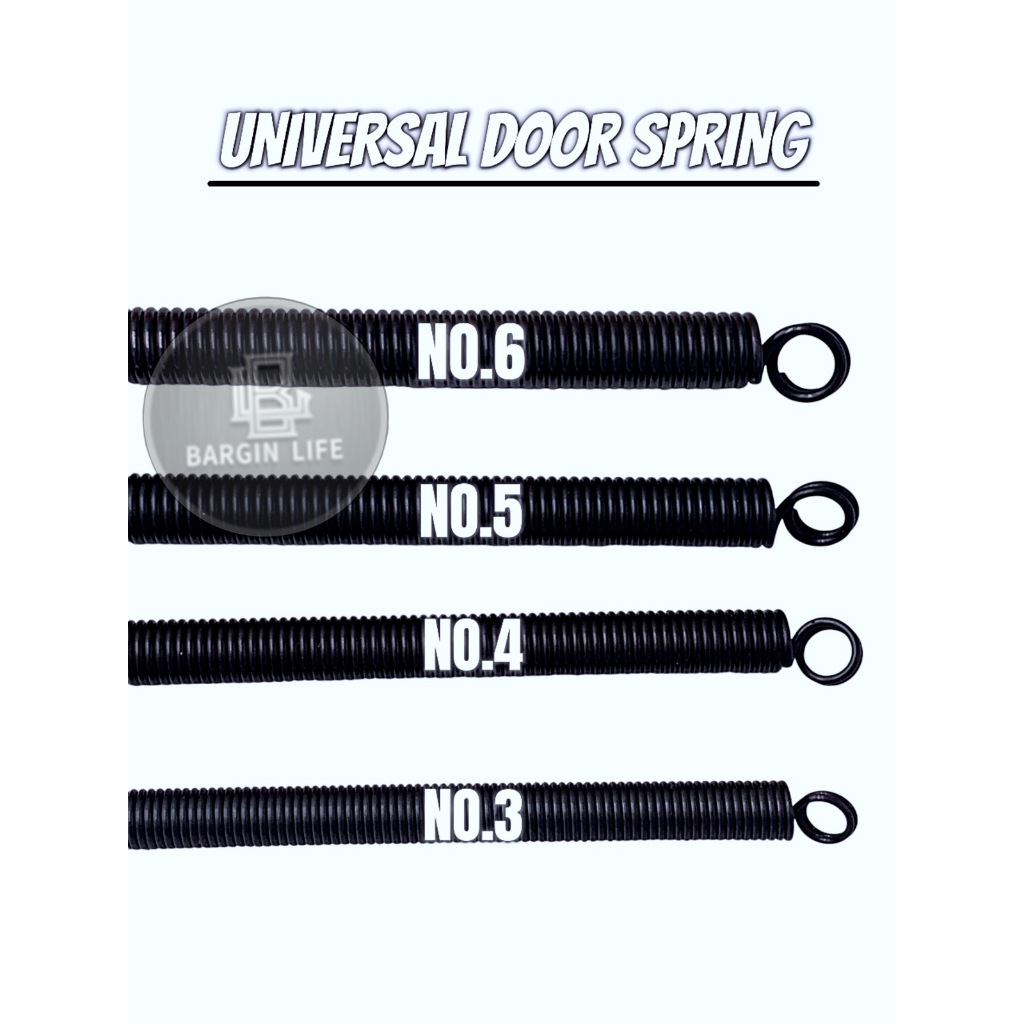 Universal Door Spring Black & Silver Color #3, #4, #5, #6 / | Shopee ...