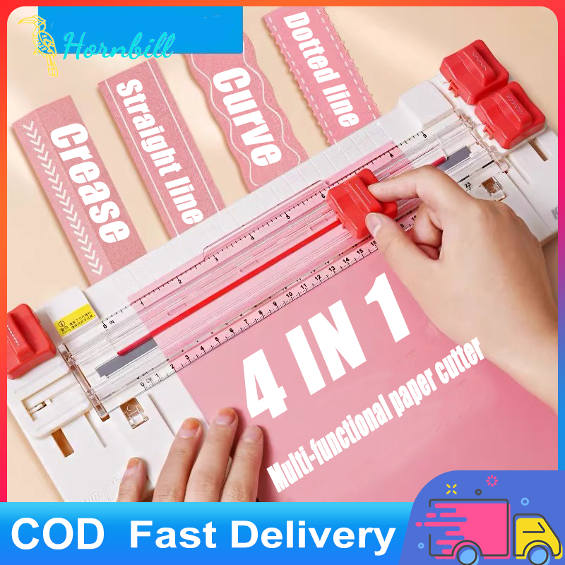 4-in-1 Multifunctional Paper Trimmer Portable Manual A4 Paper Cutter ...
