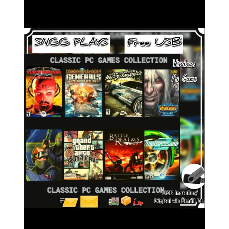 PC Game Classic Collection 16gb USB HkvisionR | Shopee Philippines