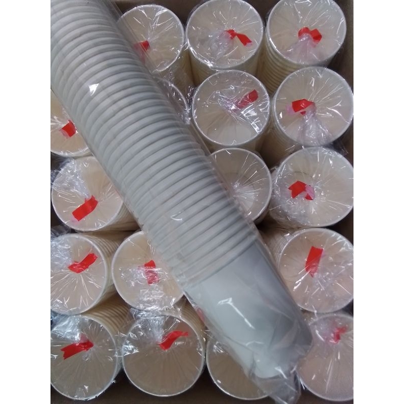 Paper cups, 5oz, 50pcs, no print | Shopee Philippines