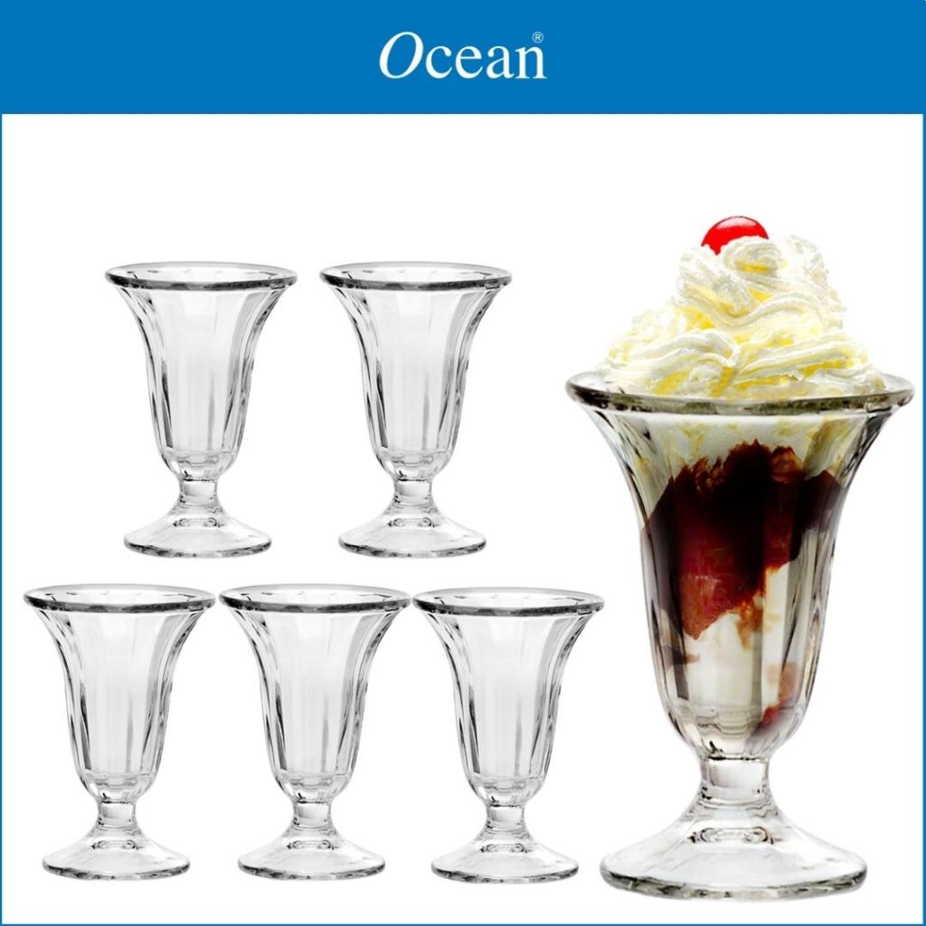 Ocean Glassware Alaska Sundae Cup Dessert Cups 8 Oz. / 225 mL ( Set of ...
