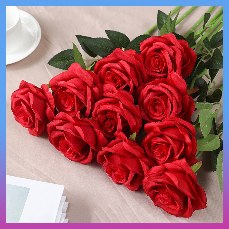 High Quality Rose Fake Rose Fake Flowers Artificial Flower For Wedding ...