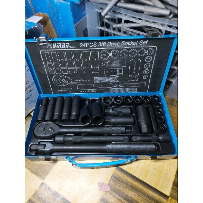 FLYMAN SOCKET SET 24PCS 3/8
