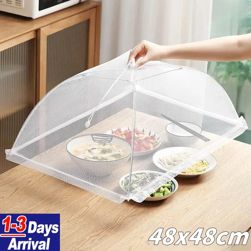Foldable Food Mesh Cover Anti Mosquito Fly Tent Pop-Up Table Umbrella ...