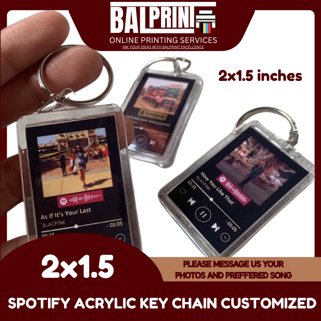 Customized Spotify Style Key chain (1 pc) | Shopee Philippines