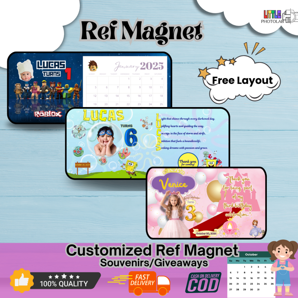 REF MAGNET Personalized | Customized for Birthdays Special Occasion as ...