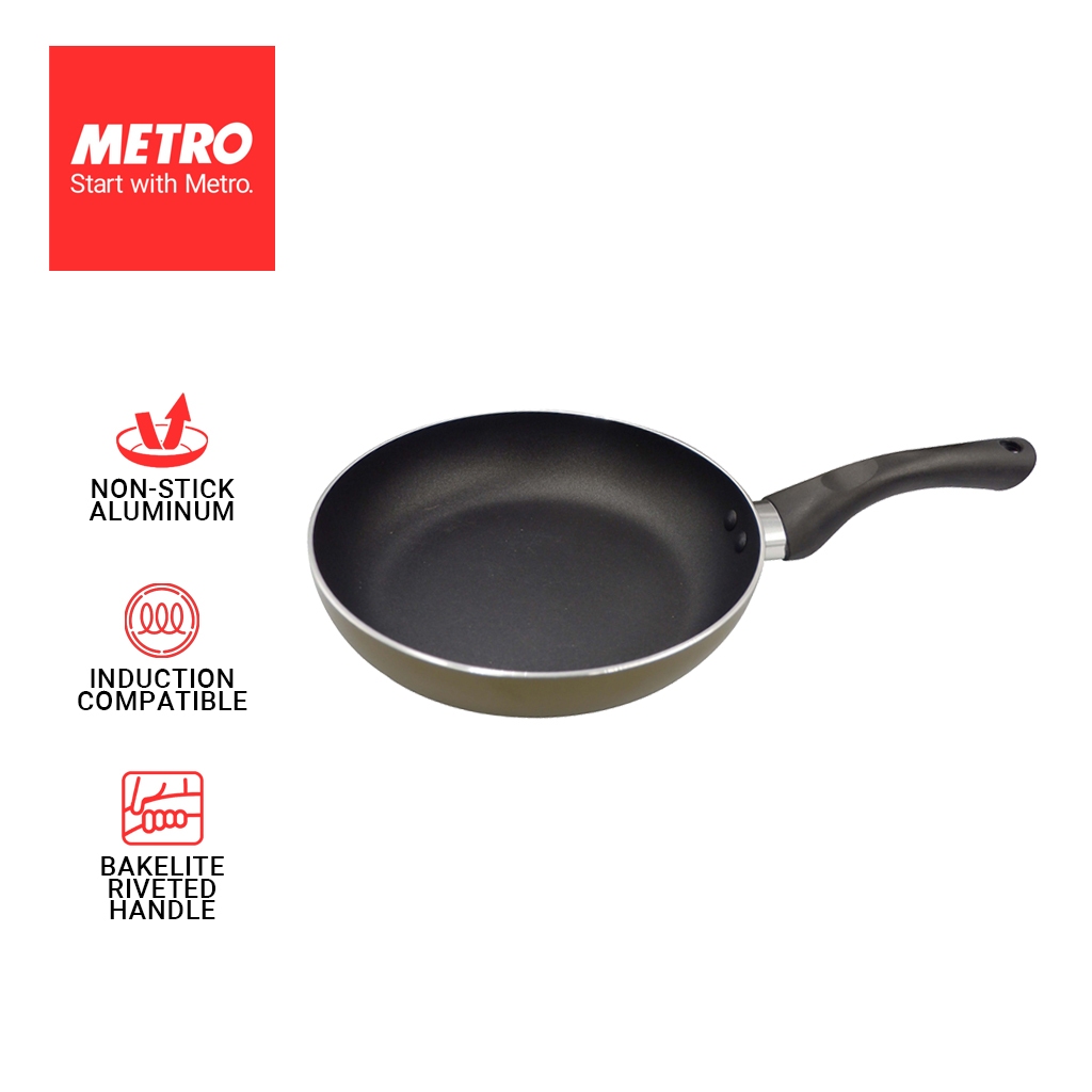 Metro Cookwares Fry Pan Aluminum Induction Ready MFP 1901/ MFP 1902 ...