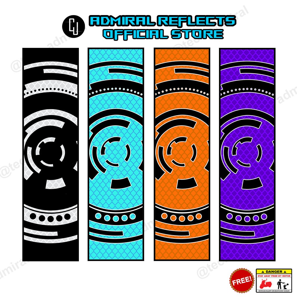 Alloy Top Box Sticker Waterproof Future Tech (REFLECTORIZED) | Shopee ...