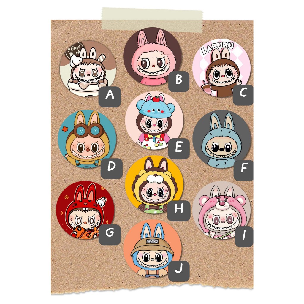 Labubu Button Pin 2.25inches gift idea lootbag filler | Shopee Philippines