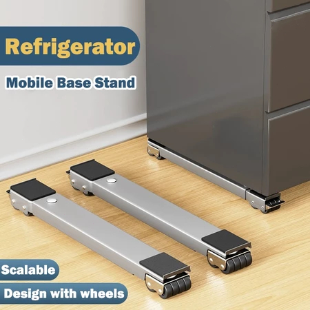 2PCS Set Adjustable Washing Machine Stand Refrigerator Stand with ...