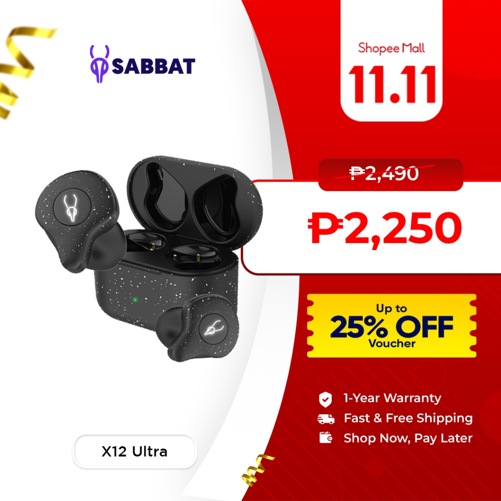 Sabbat X12 Ultra Snow White Qualcomm Bluetooth 5.2 True Wireless Earphones Shopee Philippines