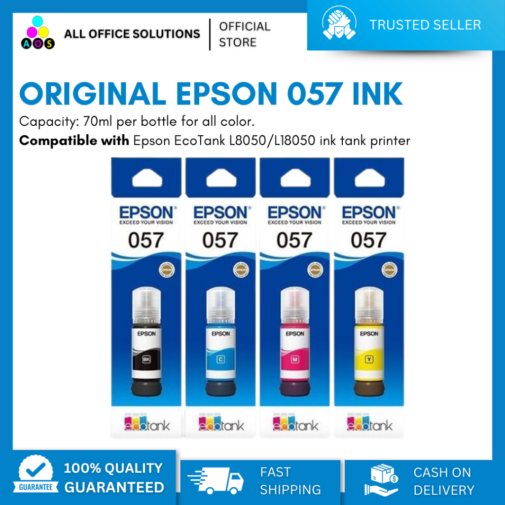 Epson 057 Genuine Ink Bottle for L8050 L18050 | Shopee Philippines