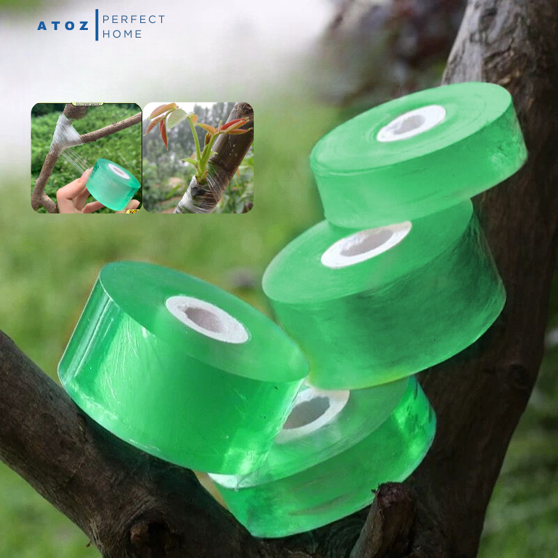 4 Rolls Stretch Tie Tape 1/2 Inch Wide Garden Tie Tape Thick Plant