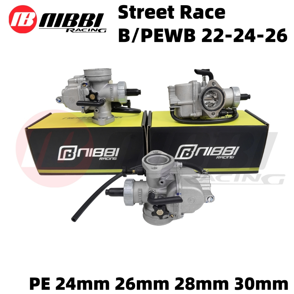 Nibbi Carburetor Street Race PE 24mm 26mm 28mm 30mm PEWB 22mm 24mm 26mm ...