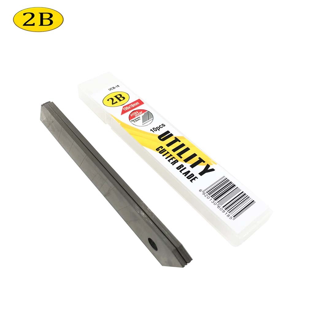 2B 10pcs Stainless Steel Cutter Blade Refill 100x18mm Extra Sharp UCB ...