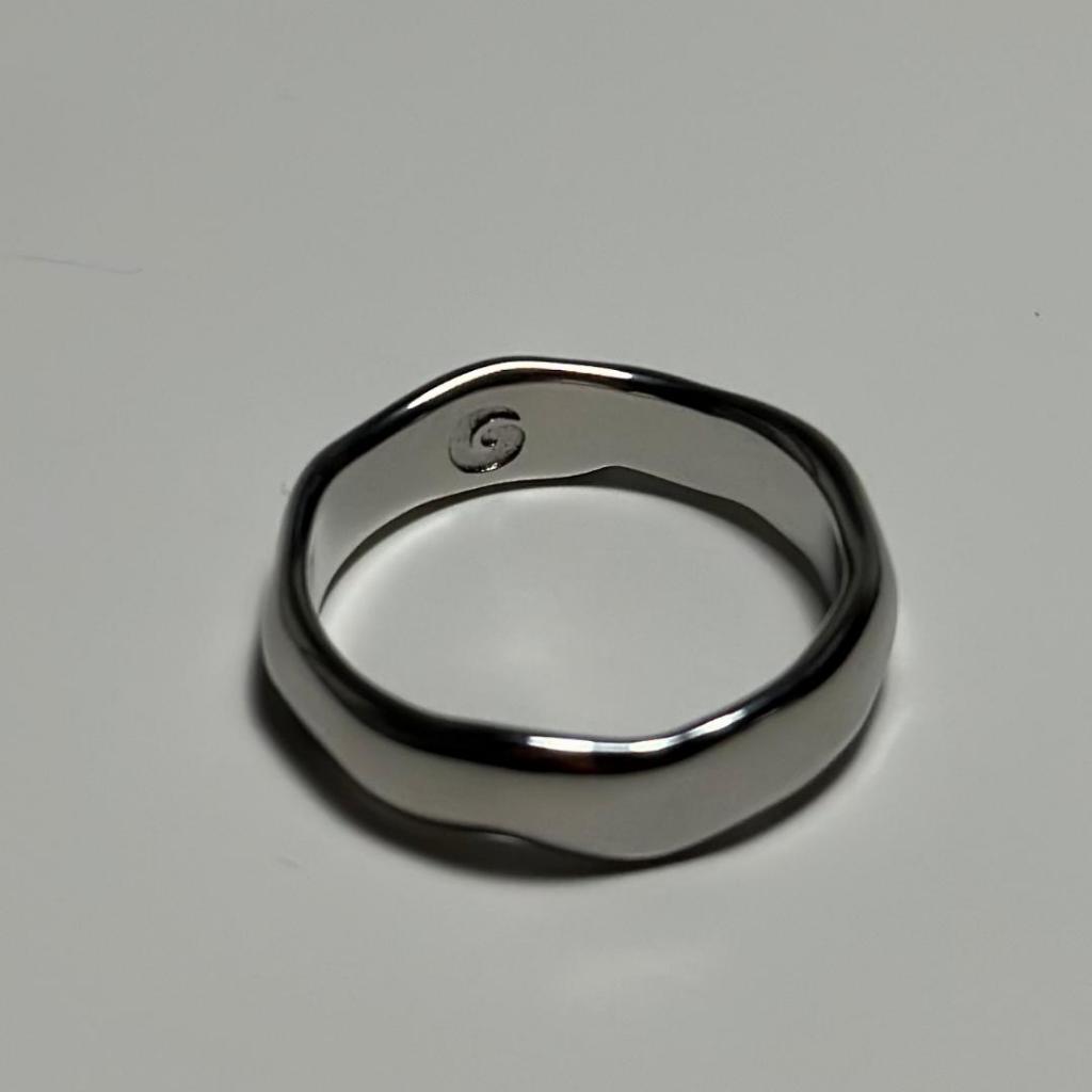 GREY Rogue Ring | Stainless Steel Ring | Liquid Metal Design Ring ...