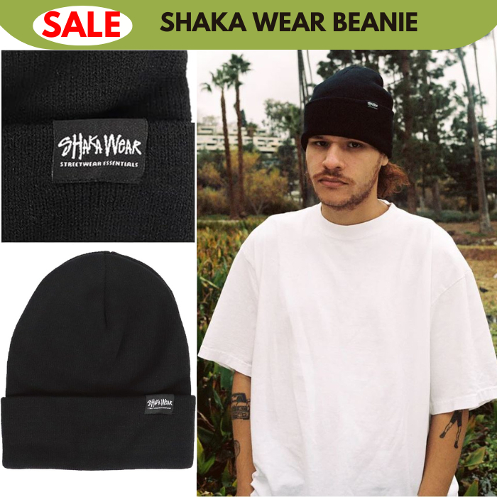 SHAKA WEAR STREETWEAR ESSENTIALS KNIT BEANIE HAT BONET FOR WOMAN BONET ...