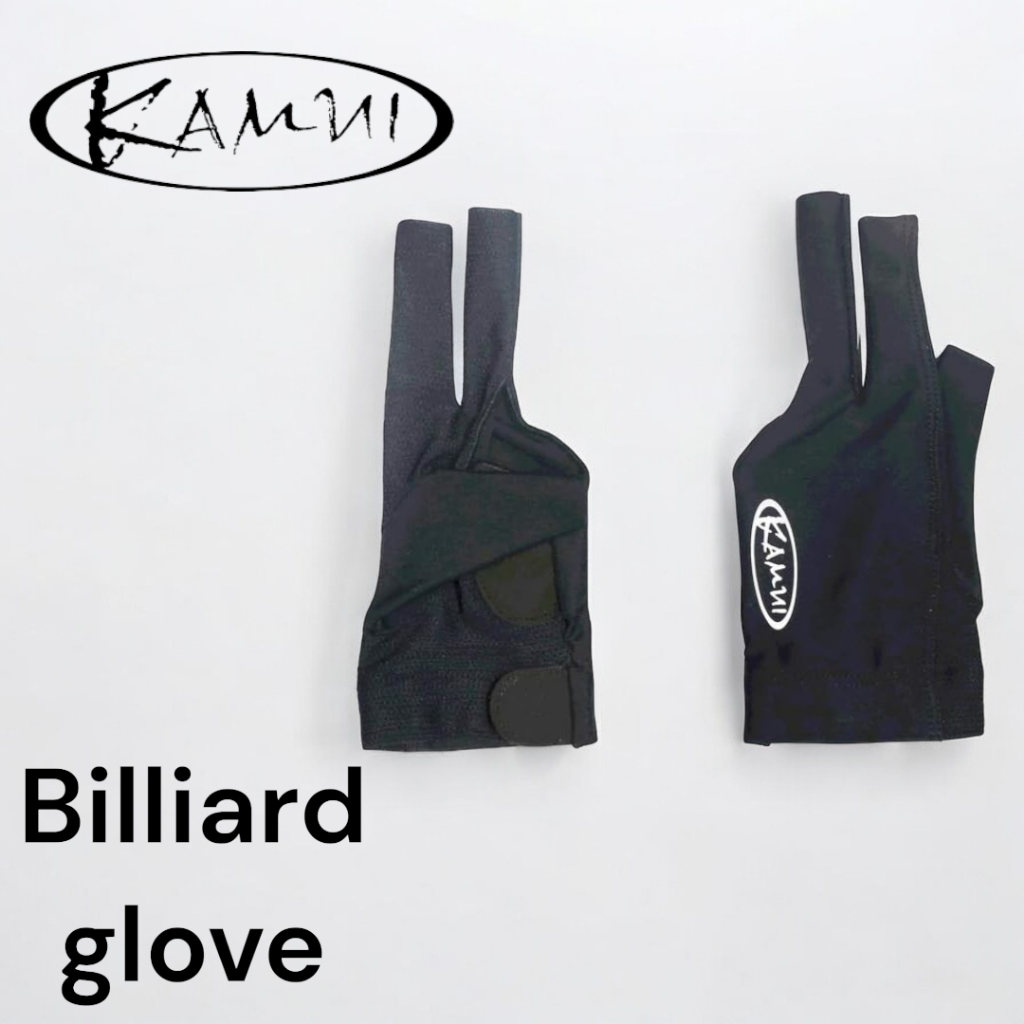 Kamui QuickDry Billiard Glove For LEFT Hand (Right-Handed Players) - Black, Size L