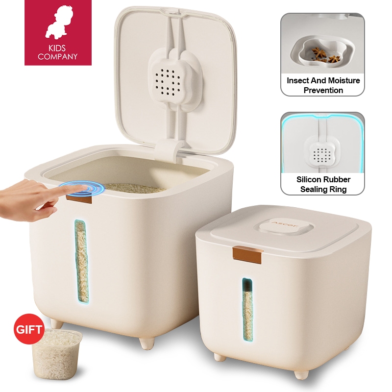 10KG Rice Dispenser Storage Box Insect-proof Moisture-proof Sealed ...