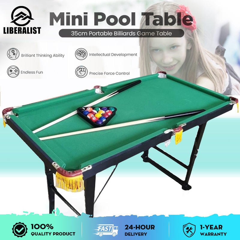 120 cm mini pool table with adjustable metal legs portable pool table ...