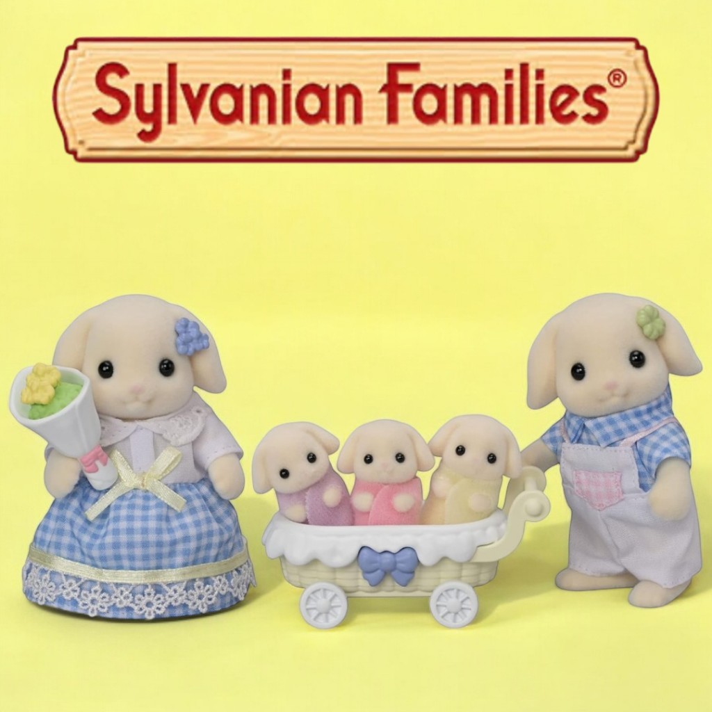 Sylvanian Families Doll [Flora Rabbit Family] | Shopee Philippines