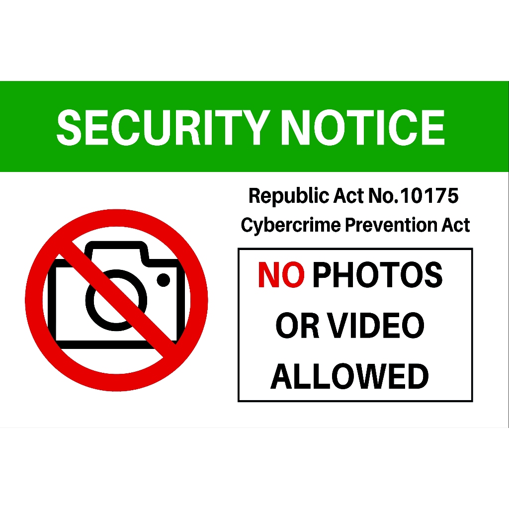 SECURITY NOTICE ANDTHIS WAY TO RESTROOM SIGNAGE PVC TYPE WATERPROOF AND ...